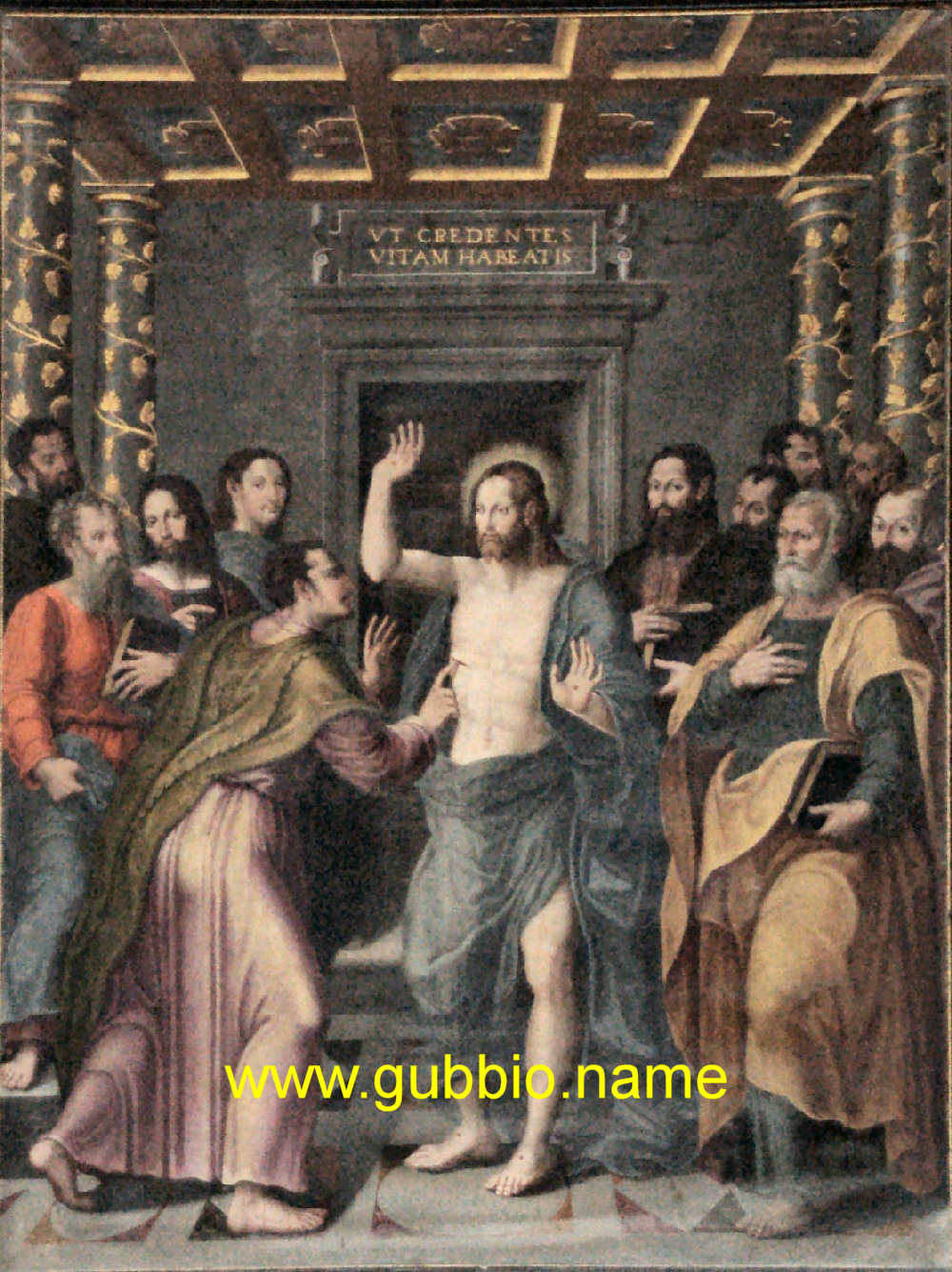 Incredulita di San Tommaso di Benedetto Nucci - 1589